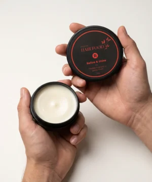 Refine & Shine hair product up close